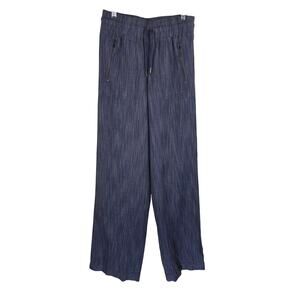 ATHLETA Cabo 100% Linen Textured Wide Leg Pants Athletic Leisure Women's 2T NWT